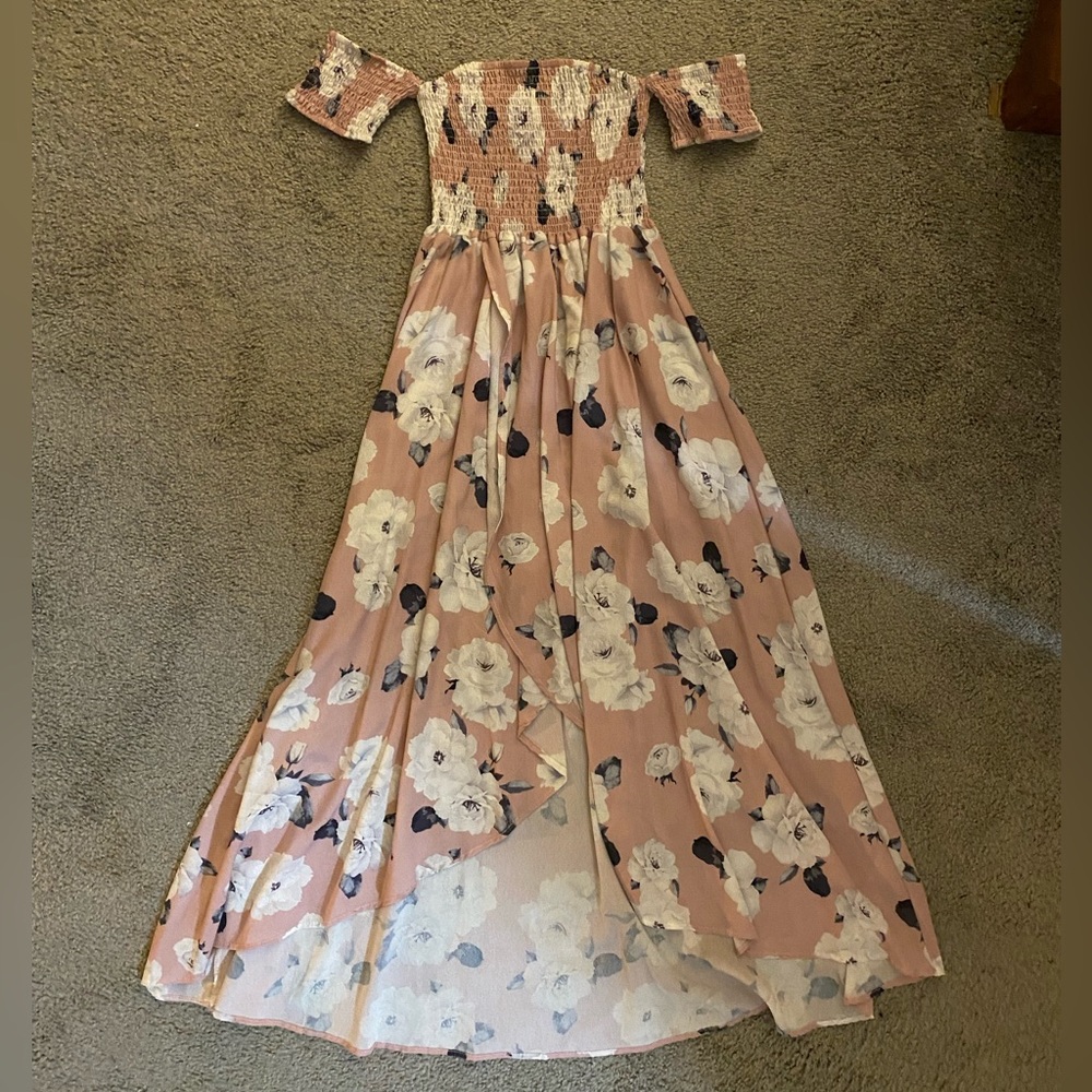 High low pink wedding guest dress 👗